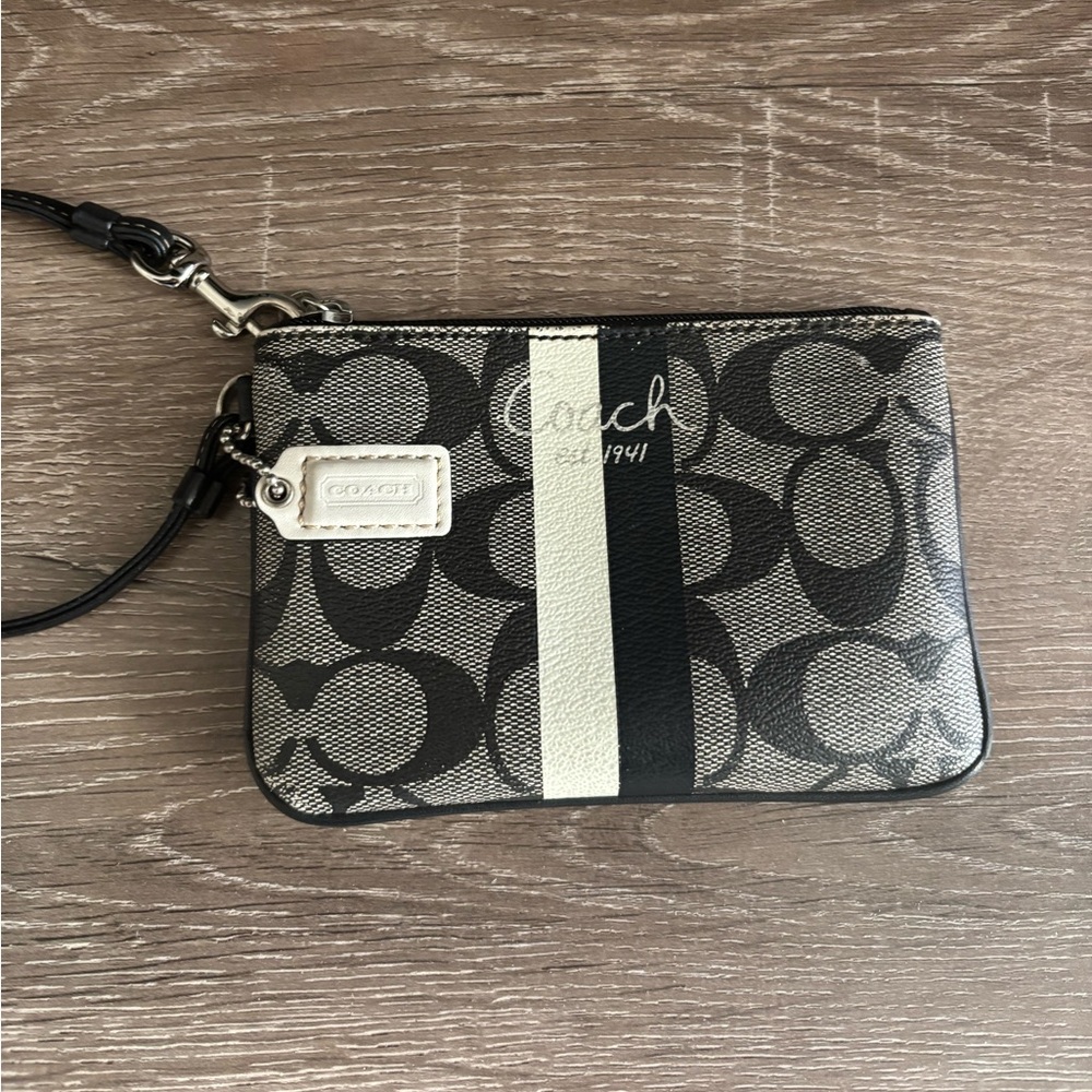 Coach Logo Wristlet